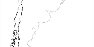 Prázdna mapa Čile