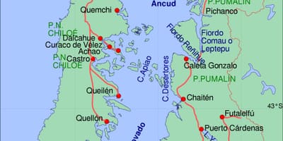Mapa chiloe Čile